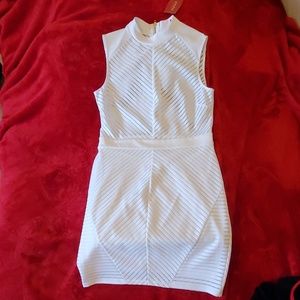 Guess Dresses - Guess Sleeveless White Mini Dress Guess Dresses - Guess Sleeveless White Mini Dress
